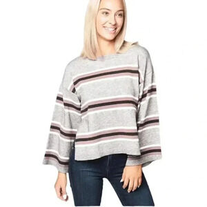Cupcakes and Cashmere Women's Amour Striped Pullover M